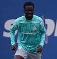 Koné com outros integrantes do elenco do Palmeiras - Foto: Cesar Greco / Palmeiras / Jogada10