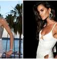 Izabel Goulart em foto atual, no Festival de Cannes (à esquerda) e em janeiro de 2025   Foto: Reprodução/Instagram