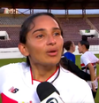 Sarah Aysha relata ofensas durante partida Foto: Reprodução/Sportv