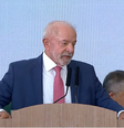 O presidente Lula durante cerimônia dos 100 dias do Pacto Nacional contra o feminicídio  Foto: Reprodução/CanalGov