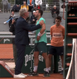 Martinez precisou ser contido pelo árbitro da partida Foto: Reprodução/X/TNT Sports