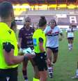 Sarah Aysha denuncia maqueiro durante jogo do Sub-20 –  Foto: Reprodução / Jogada10