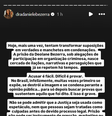 Daniele Bezerra Stories Instagram.  Foto: Portal de Prefeitura