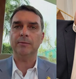 Montagem: Flávio Bolsonaro (PL) e o marqueteiro Marcello Lopes  Foto: Reprodução