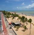 Imagem da orla de João Pessoa mostrando o mar e prédios do outro lado  Foto: Cacio Murilo/MTur / BBC News Brasil