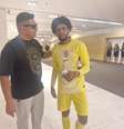 Sósias do Ronaldo Fenômeno e Hugo Souza se encontram na Neo Química Arena Foto: Fábio Shimab/Terra