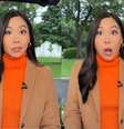 Selina Wang publicou um vídeo no qual os tiros podem ser ouvidos na Casa Branca  Foto: Reprodução/selinawangtv/X