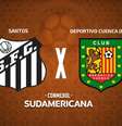 Santos e Deportivo Cuenca duelam por lugar no mata-mata da Sul-Americana - Foto: Divulgação / Conmebol / Jogada10