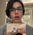 Amanda Castanha mostrou uma foto de como era o relógio perdido  Foto: Reprodução/Instagram