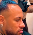 Neymar viraliza nas redes sociais com o cabelo azul  Foto: Reprodução/Instagram
