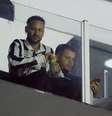 Neymar na tribuna da Vila Belmiro para assistir Santos x Cuenca - Foto: Divulgação / Conmebol / Jogada10