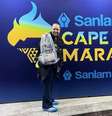 Denise Amaral na Expo da Maratona de Cape town (Foto: Arquivo Pessoal) Foto: Divulgação / Contra-Relógio