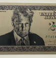 Projeto de cédula de US$ 250 com o rosto de Trump obtida pelo jornal  Foto: Reprodução/The Washington Post
