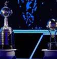 Taças da Libertadores e da Copa Sul-Americana  Foto: Divulgação/Conmebol