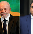 O presidente Luiz Inácio Lula da Silva (PT) e o senador Flávio Bolsonaro, pré-candidato à Presidência e seu principal adversário no pleito de outubro  Foto: Reuters / BBC News Brasil