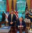 Flávio Bolsonaro se encontrou com Trump na Casa Branca dois dias antes do anúncio de Washington sobre PCC e CV  Foto: Reprodução/Instagram/@flaviobolsonaro / BBC News Brasil