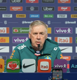 Carlo Ancelotti durante coletiva da CBF  Foto: Reprodução/CBF