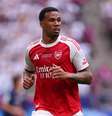 O zagueiro Gabriel Magalhães, do Arsenal.  Foto: Marc Atkins/Getty Images