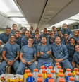 Jogadores dentro do avião  Foto: Reprodução/Instagram