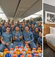 Seleção Brasileira posa reunida em avião | Acomodações do hotel  Foto: Reprodução Instagram | Divulgação Gensler