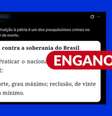Pena de morte por traição à pátria só existe em contexto de guerra declarada no Brasil Foto: Reprodução/Redes Sociais / Estadão