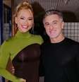 Virginia com seu 'chefe' na Globo, Luciano Huck: parceria na Copa  Foto: Reprodução
