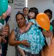 Após 7 anos internada, Maria Clara recebeu alta do Hospital da Criança e Maternidade de Rio Preto (SP) Foto: Divulgação/Hospital da Criança e Maternidade de Rio Preto