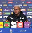 Wesley durante coletiva de imprensa pela Seleção –  Foto: Reprodução / YouTube / Jogada10