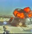 Vídeo mostra momento em que drone explode após atingir aeroporto no Kuwait.  Foto: Reprodução/X