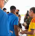 James Rodríguez foi criticado por supostamente ter ignorado a filha do presidente da Colômbia - Reprodução Foto: Jogada10