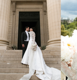 Renda francesa feita à mão, cristais e 640 horas de trabalho: o vestido de noiva de Elisa Zarzur para casar com Alexandre Negrão em Paris. Foto: Divulgação, Lufz / Purepeople