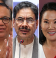 Os esquerdistas Sanchéz e Cepeda (esq.) ficaram em segundo no 1º turno no Peru e na Colômbia e terão Keiko Fujimori e De La Espriella (dir.), respectivamente, como adversários Foto: Reuters e EPA / BBC News Brasil
