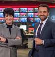 Mônica Waldvogel e Victor Boyadjian apresentam o 'Em Ponto', das 7h às 9h30: ritmo mais lento talvez estimule o telespectador a mudar de canal Foto: Divulgação/GloboNews