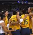 Seleção feminina vence jogaço de cinco sets e encerra invencibilidade de 39 partidas da Itália. Foto: Reprodução/getv / Estadão