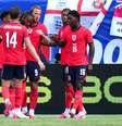 Harry Kane (9) fez o único gol do amistoso entre Inglaterra e Nova Zelândia, sábado (6) - Foto: Rich Storry/Getty Images / Jogada10