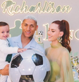 Richarlison e Amanda Araújo celebram o primeiro aniversário de Richarlison Jr.   Foto: Reprodução/Instagram/@upartedigital