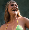 Paolla Oliveira de biquíni verde e amarelo  Foto: Reprodução/Instagram
