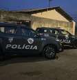 Viaturas da PM durante Operação Infiltrados, em Campinas Foto: Gaeco/MP-SP
