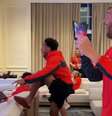 Jogadores dos EUA vibram com vitória emocionante dos Knicks nas finais da NBA - Reprodução de vídeo Foto: Jogada10