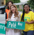 Prefeitura de Nova York homenageia Pelé e Thierry Henry e rebatiza ruas às vésperas da Copa  Foto: Reprodução/X