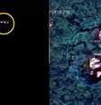 OVNI no Paraná vira meme na internet Foto: Reprodução/Redes Sociais e Reprodução/Google Earth / Bons Fluidos