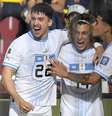 Piquerez e Canobbio atuam no futebol brasileiro e foram convocados para defender o Uruguai Foto: Rodrigo Buendia/AFP via Getty Images / Esporte News Mundo