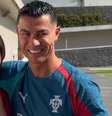 Influenciadora belga Céline Dept se emociona ao conhecer Cristiano Ronaldo  Foto: Instagram/@celine.dept