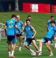 Seleção da Espanha treina nos Estados Unidos  Foto: Divulgação/RFEF