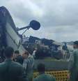 A aeronave envolvida no acidente é um Antonov AN-32, de fabricação russa.  Foto: Reprodução/X/@timesofindia / Estadão