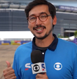 Nilson Klava na cobertura da Copa pela Globo  Foto: Reprodução/Instagram