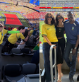 Famosos no jogo da Seleção Brasileira  Foto: Reprodução/Instagram