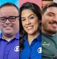 Galvão Bueno (SBT), Everaldo Marques (Globo), Renata Silveira (Globo/SporTV), Luis Felipe Freitas (CazéTV) e Tiago Leifert (SBT) estão entre os principais narradores da Copa 2026  Foto: Reproduções