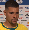 'Campo estava muito seco, dificultou nosso jogo': Bruno Guimarães justifica empate entre Brasil e Marrocos  Foto: Reprodução/YouTube/CazéTV