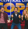 Fábio Porchat, Tadeu Schmdit e Tamires apresentam o Central da Copa  Foto: Reprodução/Instagram